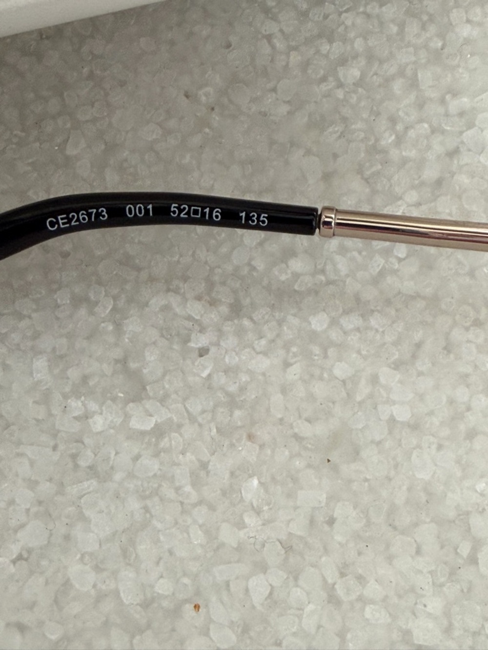 Chloé Black Cat-Eye Eyeglasses with Gold Accents - Picture 4 of 4